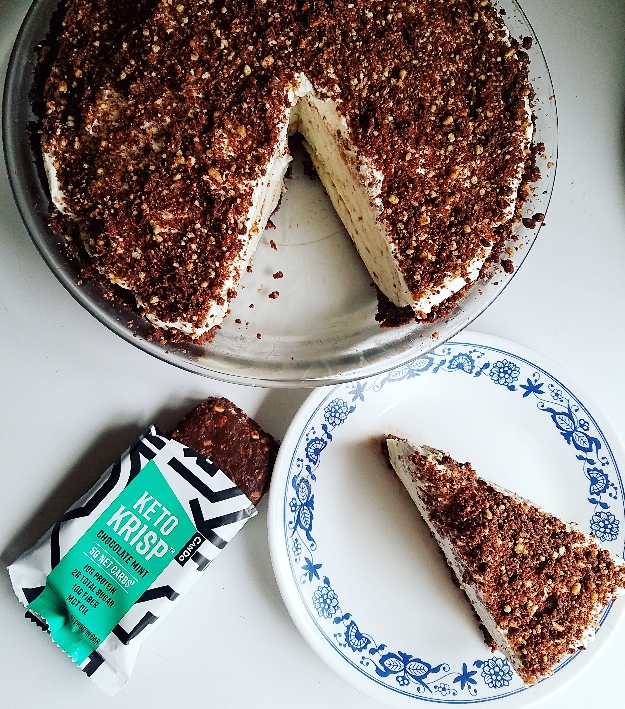 Keto No Bake Grasshopper Pie