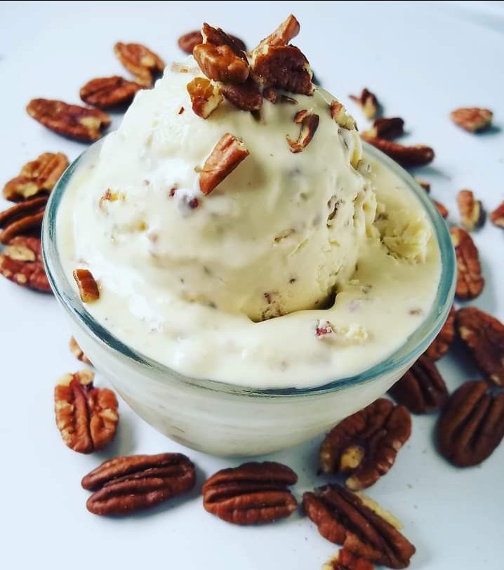 Keto Maple Pecan Ice Cream