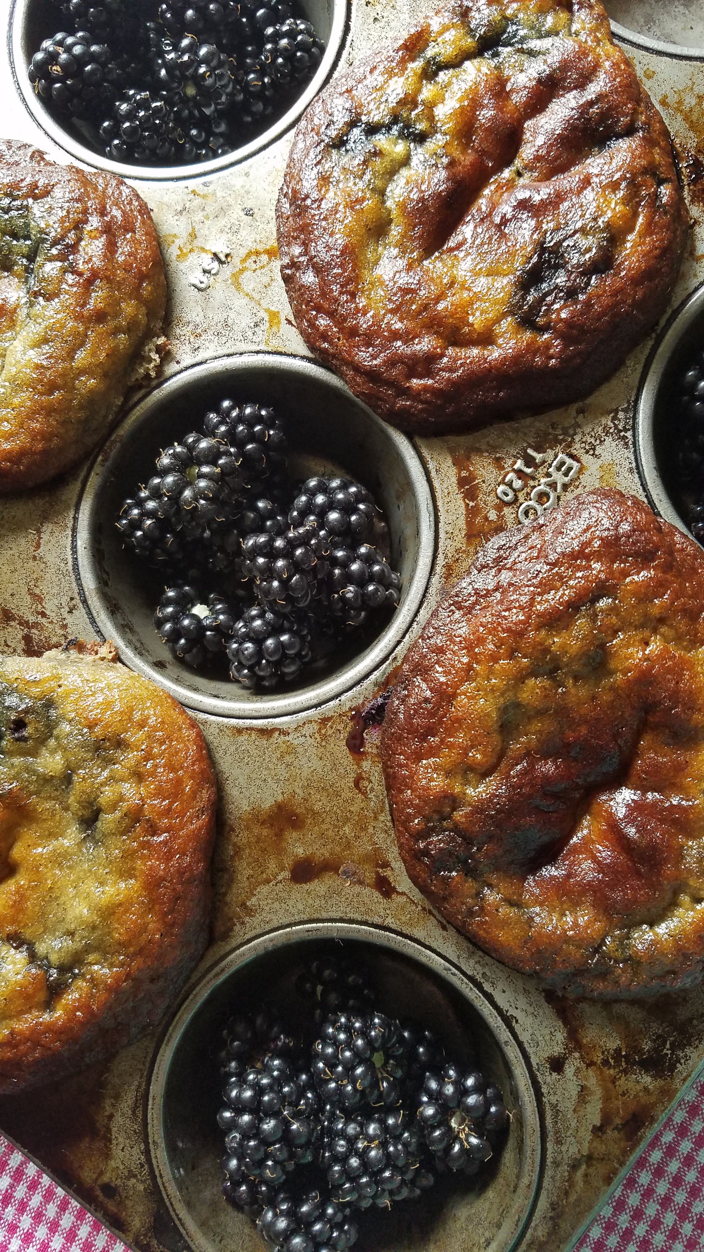 Easy Gluten Free Dairy-Free Blackberry Muffins Recipe