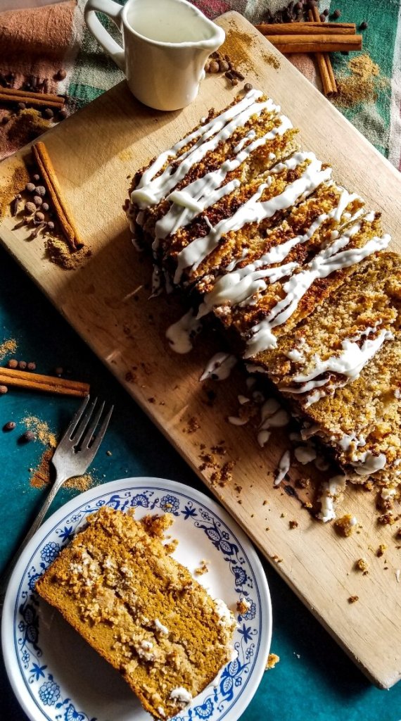 Keto Pumpkin Bread with coconut flour.