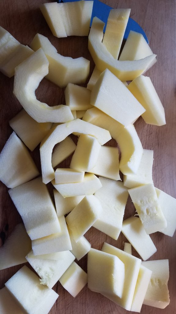 large zucchini deseeded