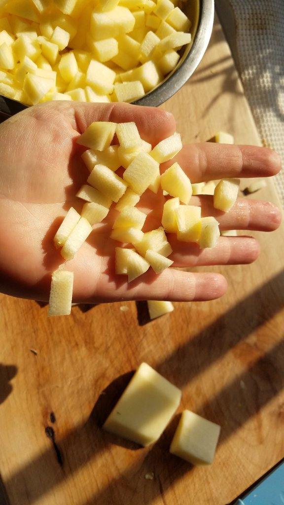 zucchini chopped small