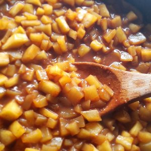 zucchini turned into apple pie filling