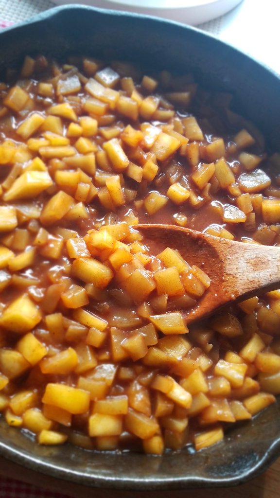zucchini turned into apple pie filling