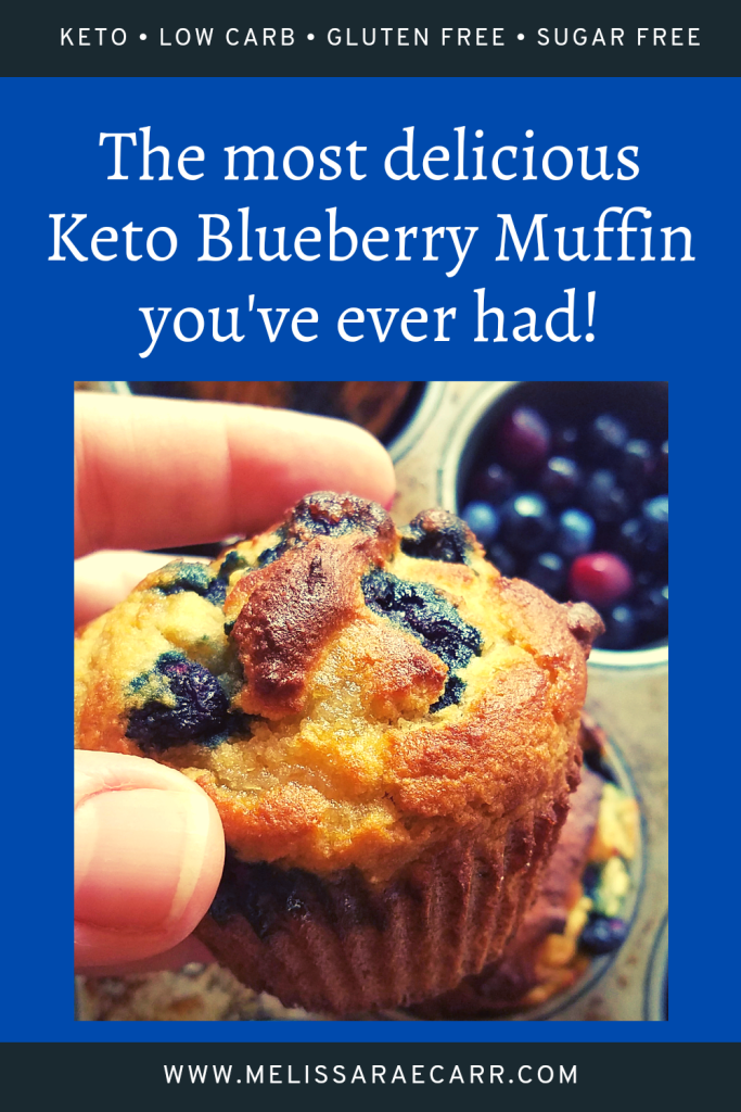 Keto Blueberry Muffin Close up