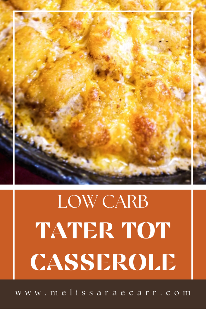 tater tot casserole in a skillet 