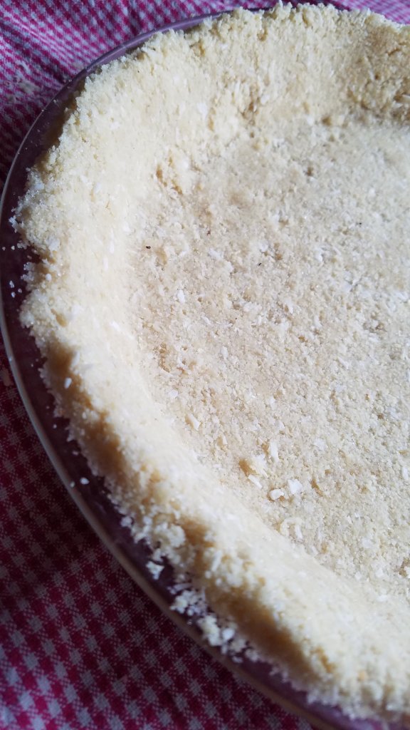 unbaked almond flour pie crust.