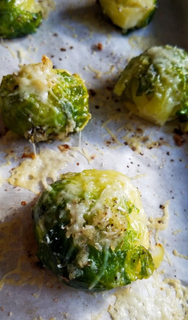 crispy brussels sprouts closeup