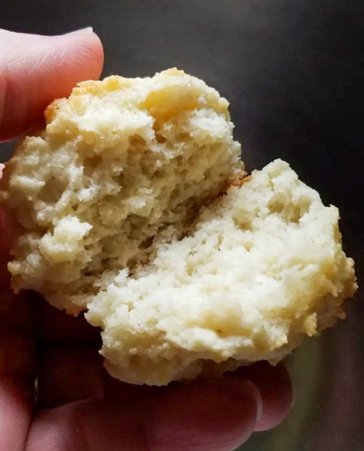 close up of 5 ingredient keto drop biscuits.