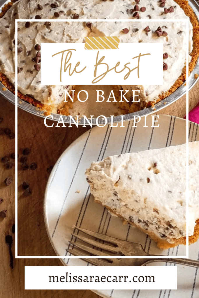 the best no bake cannoli pie
