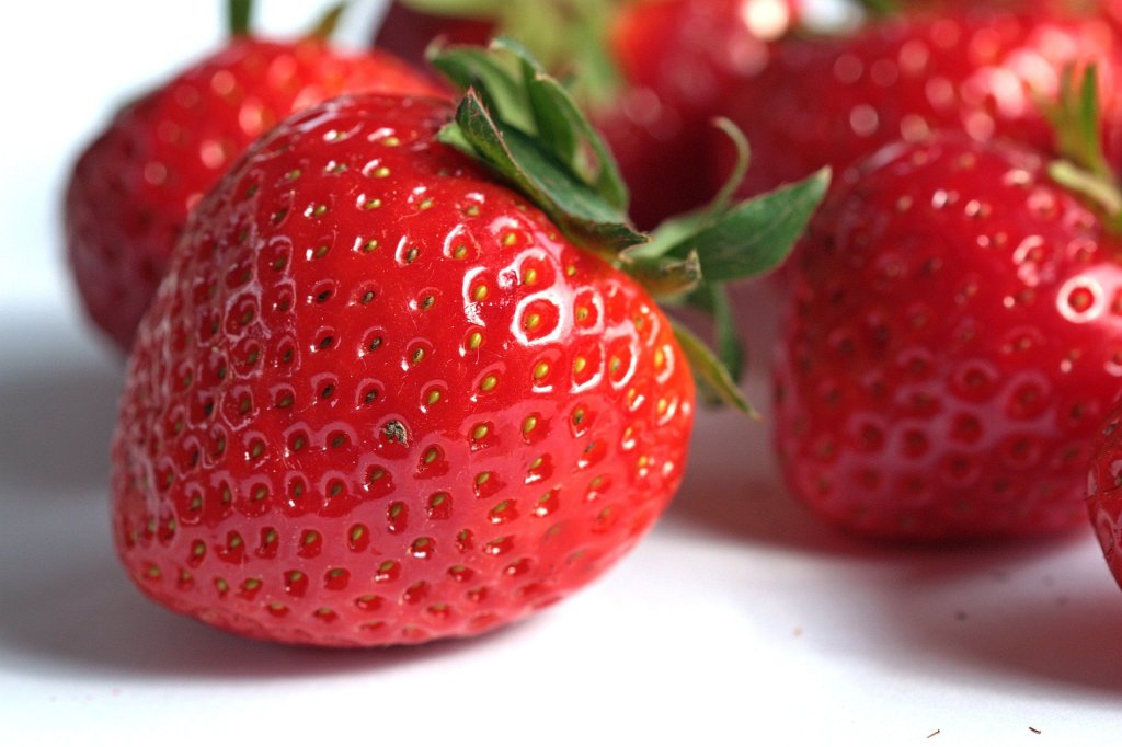 fresh strawberry close up