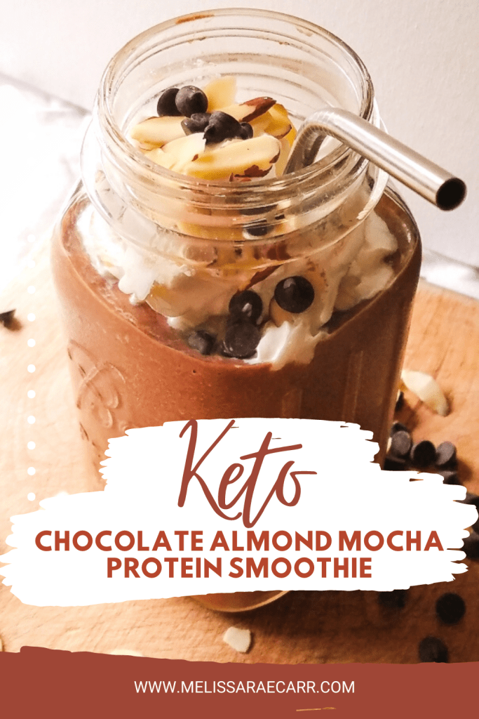 keto chocolate almond mocha smoothie