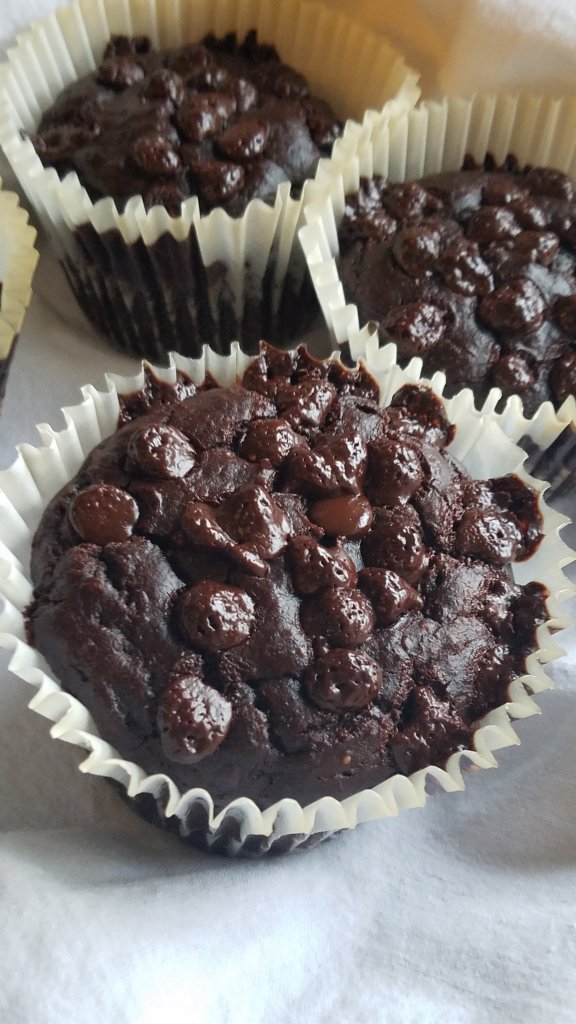 Keto healthy double chocolate muffins