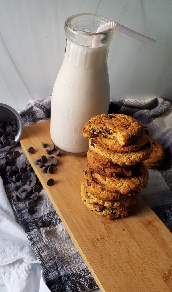 keto banana chocolate chip pudding cookies
