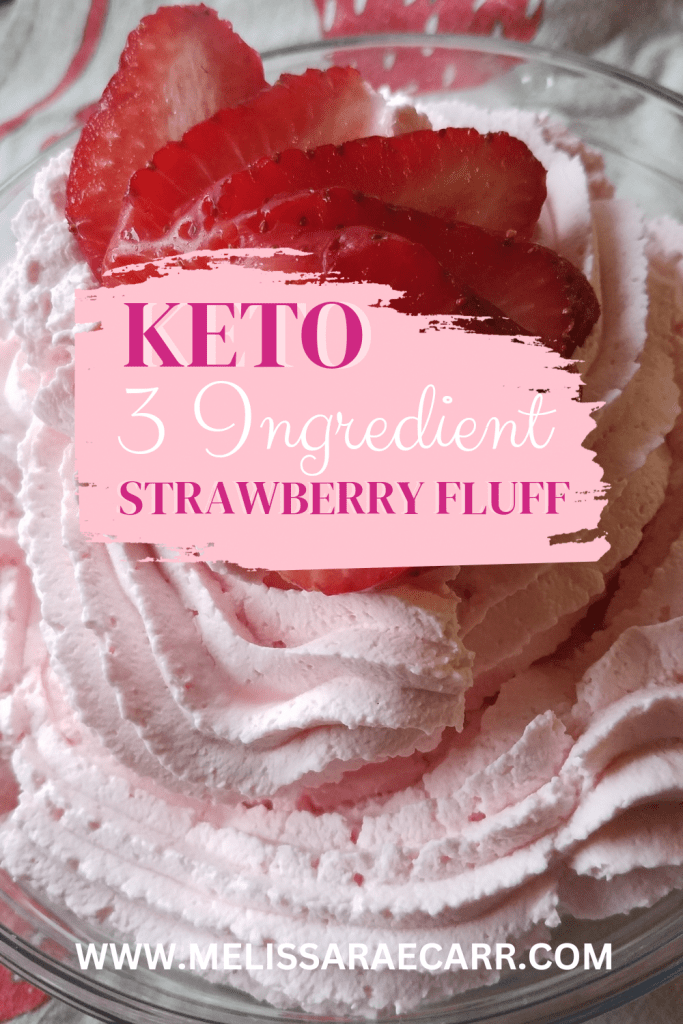 keto 3 ingredient strawberry fluff recipe