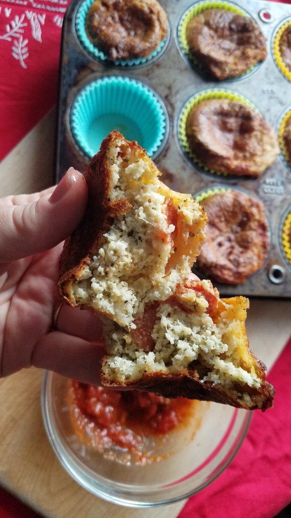 easy keto pizza dippers pulled apart to show texture