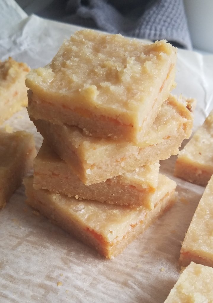 low carb marmalade crumble bars