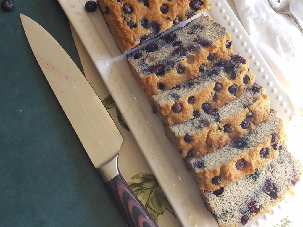 Quick Keto Pancake Bread Recipe with Blueberries