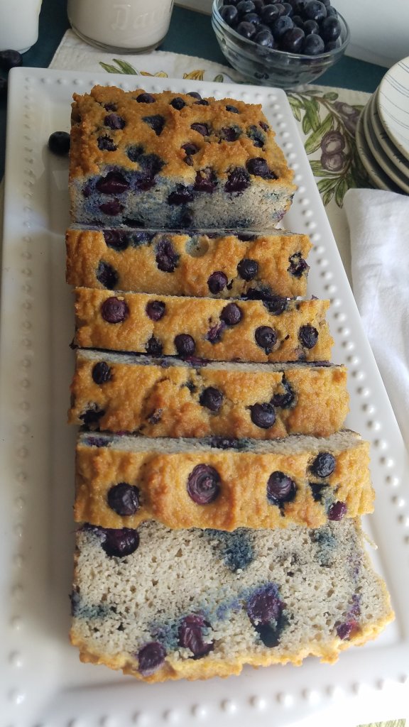 Quick Keto Pancake Bread Recipe with Blueberries