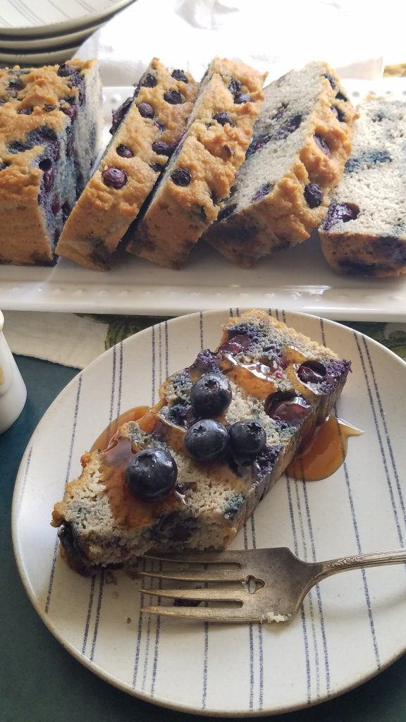 Quick Keto Pancake Bread Recipe with Blueberries