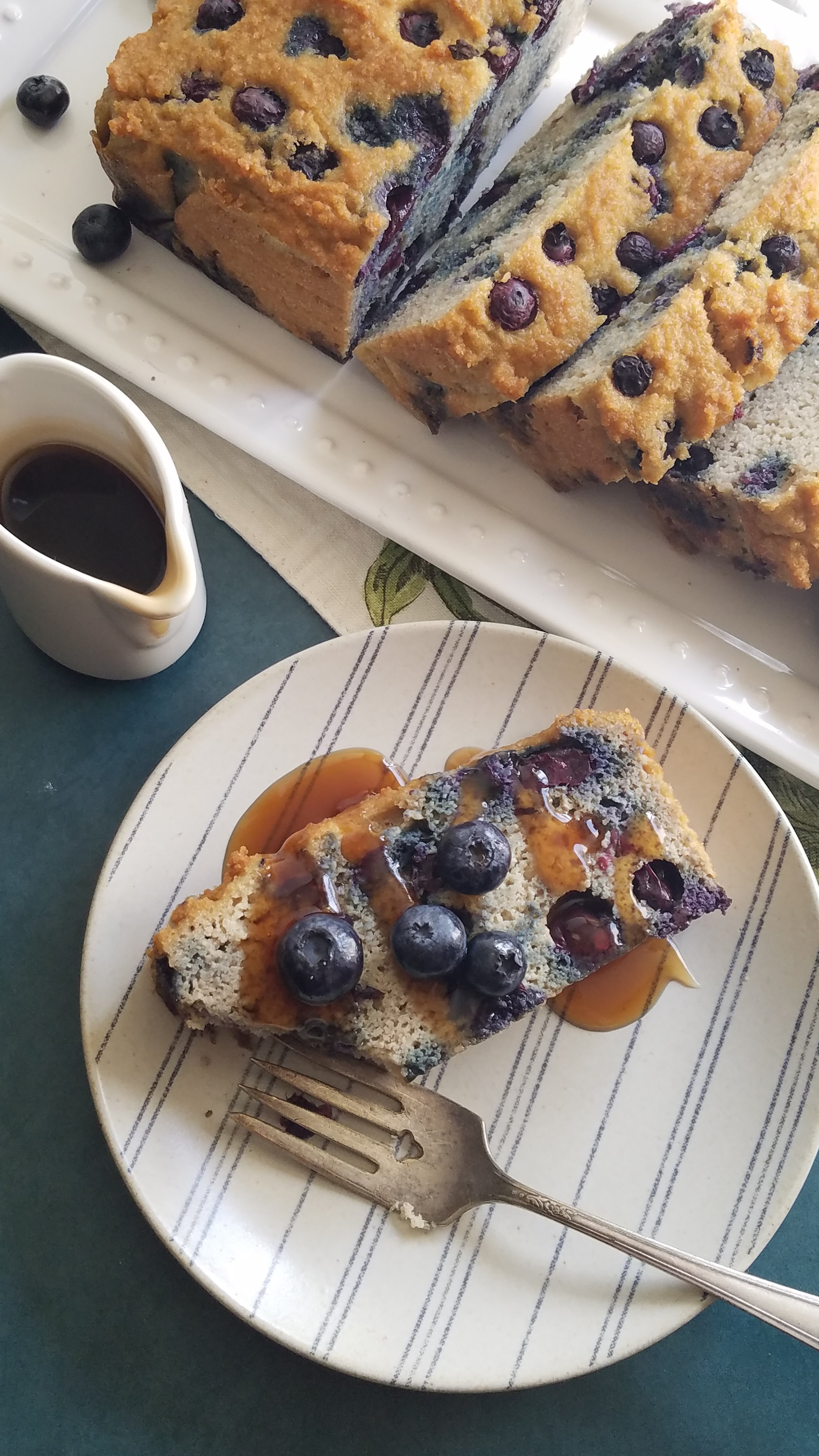 Quick Keto Pancake Bread Recipe with Blueberries