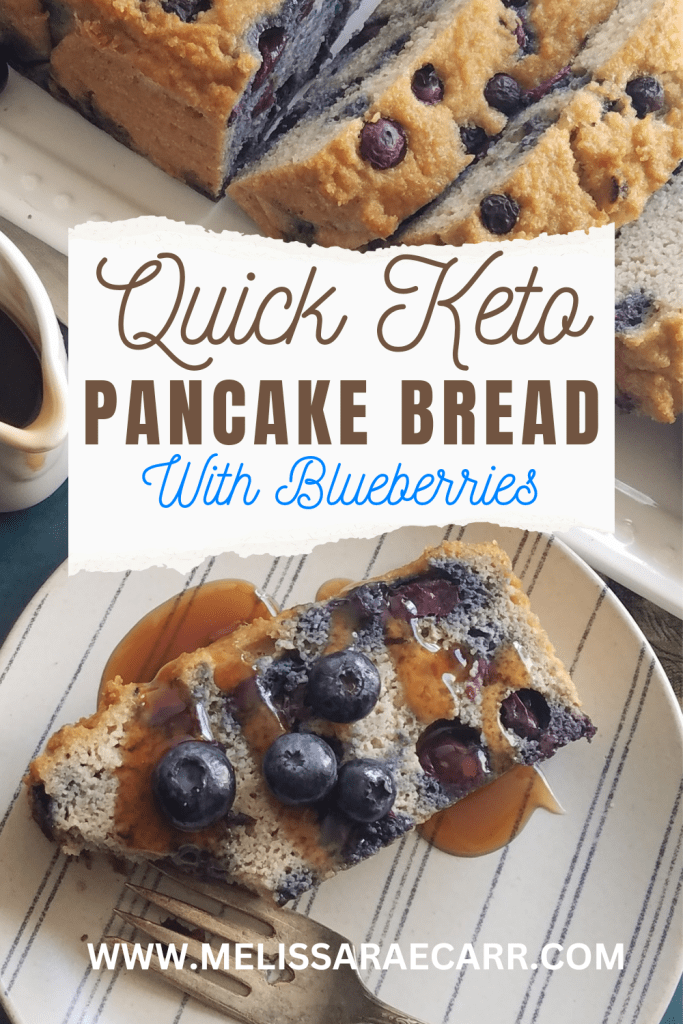 Quick Keto Pancake Bread Recipe with Blueberries