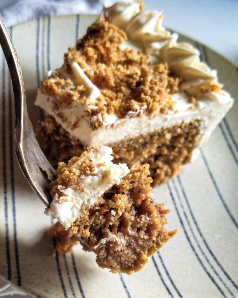 How to Freeze Low Carb Carrot Cake with frosting