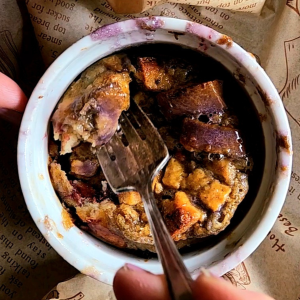 keto high protein casserole in a mini ramekin