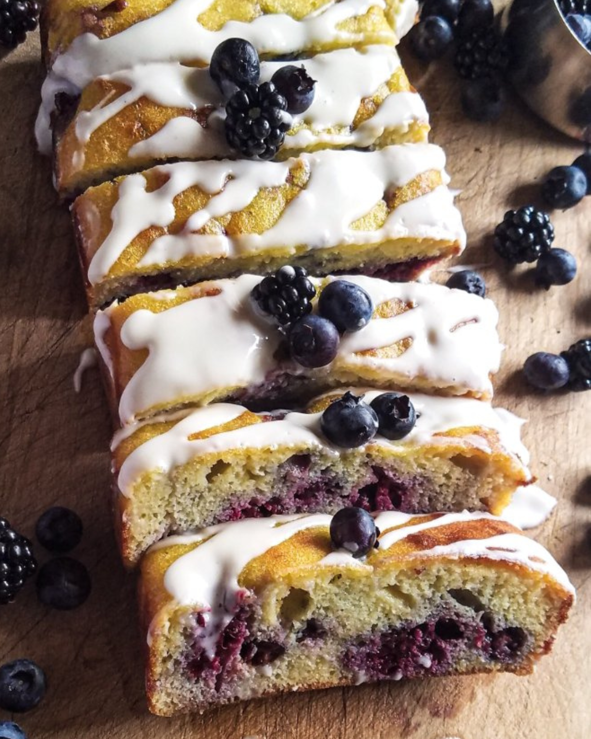 High protein low carb gluten-free blueberry bread.