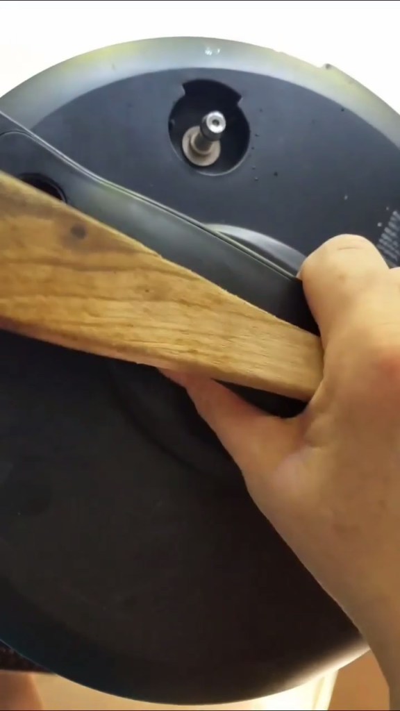 Putting the instant pot lid on to cook the low carb Egg Roll in a bowl