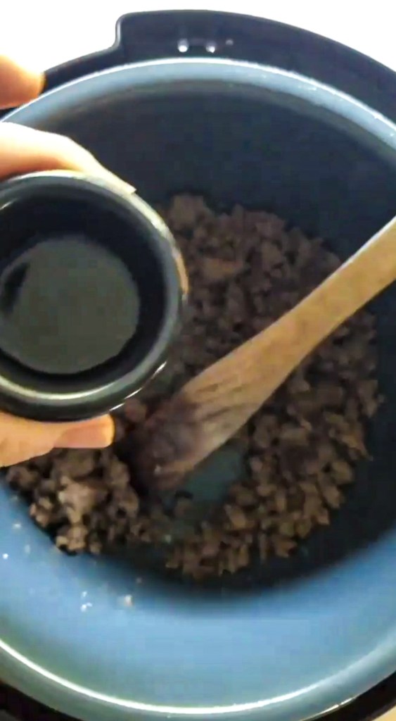 Worcestershire sauce used to make the best instant pot low carb Egg Roll in a bowl