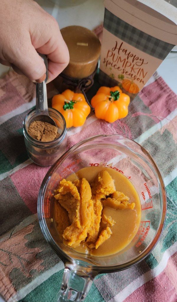 making a Gluten Free Starbucks Pumpkin Spice Latte Recipe.