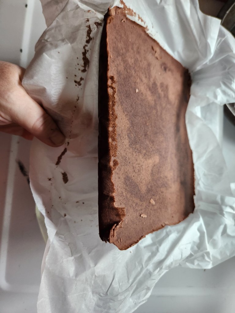 frozen brownie batter.