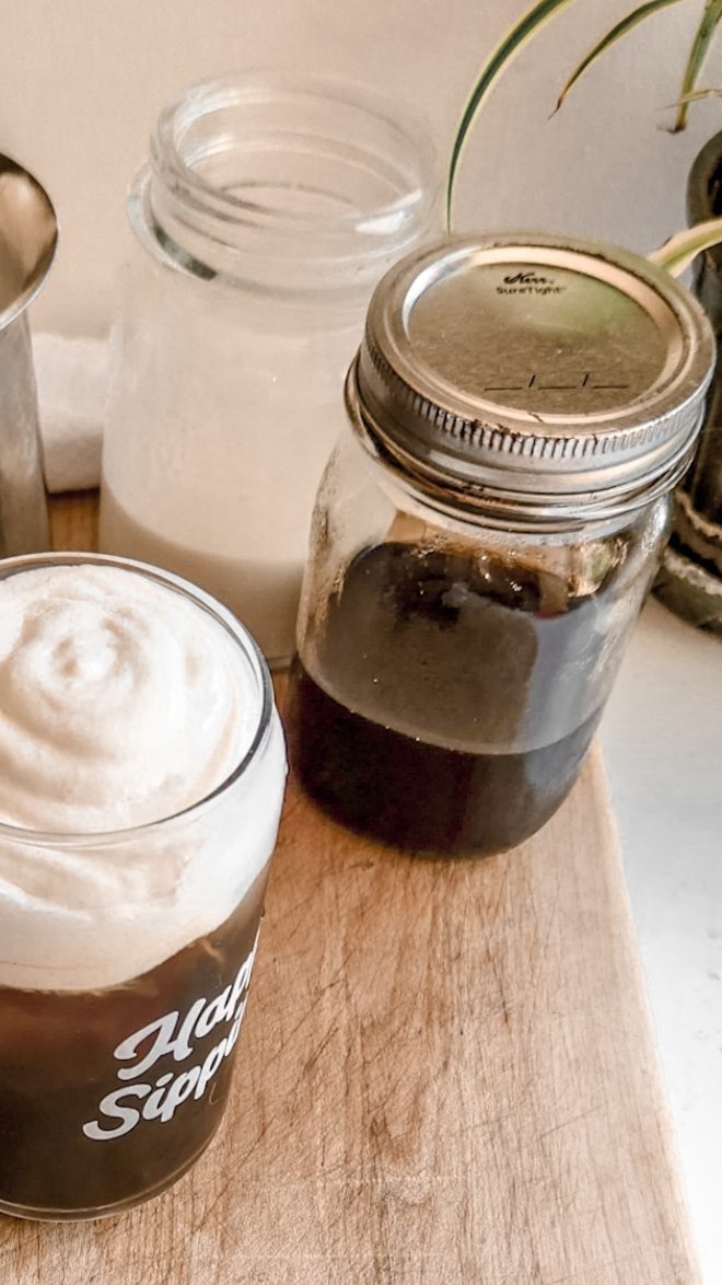 How to make cold cream with coffee creamer finish picture