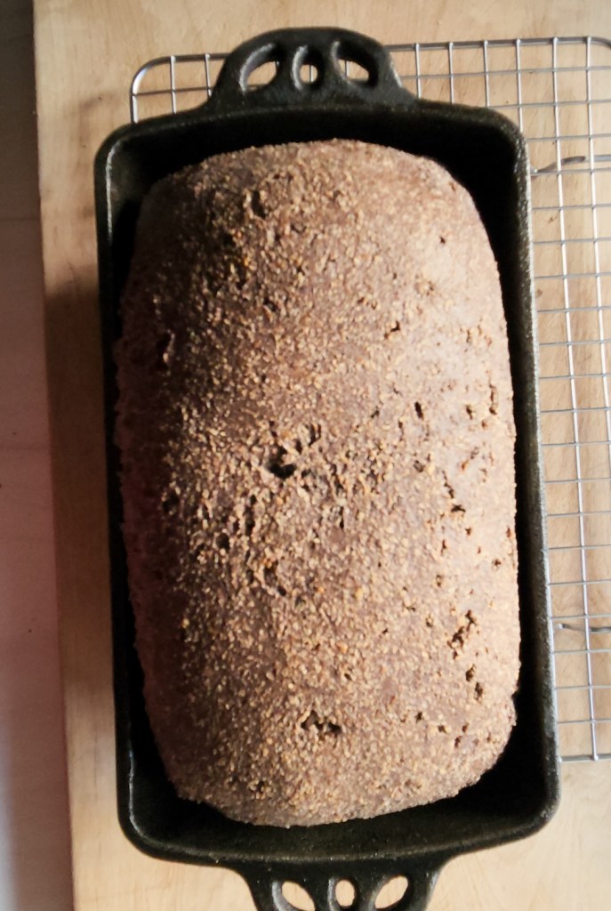 the best gluten free low carb bread fresh out of the oven.