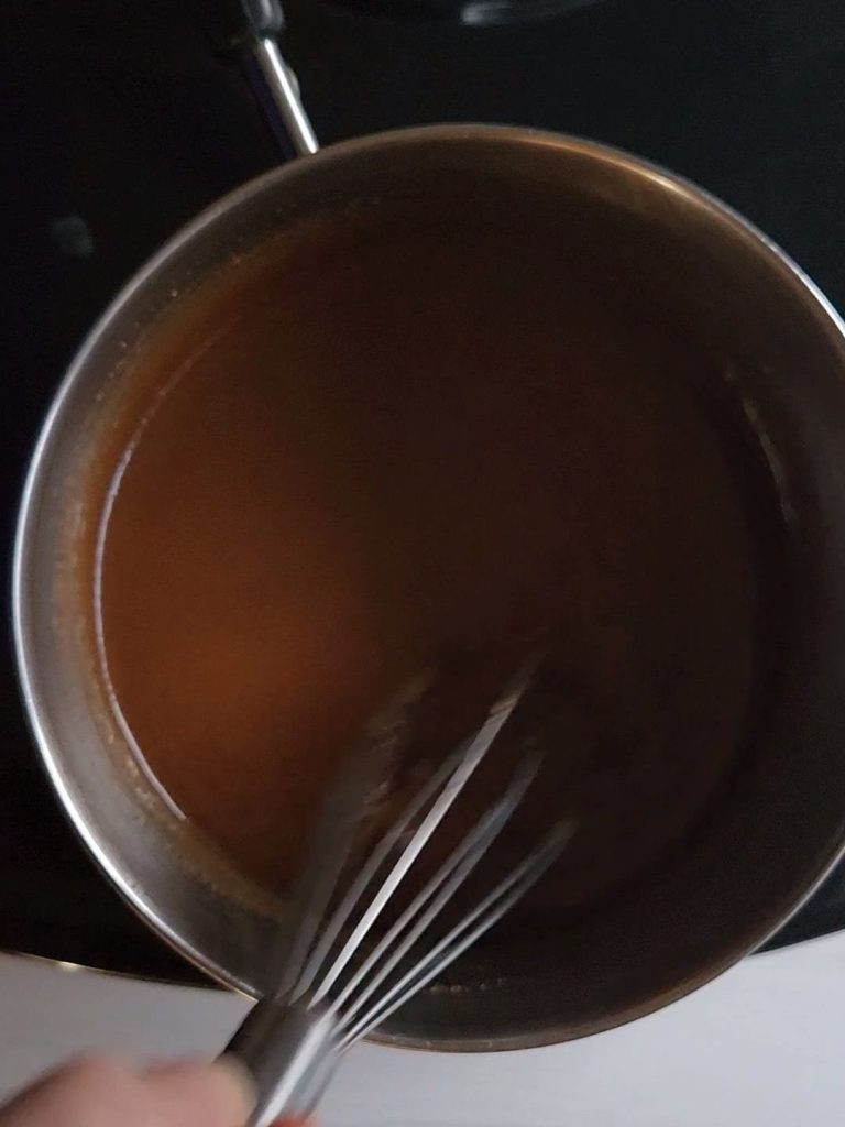 Sugar-free caramel sauce.