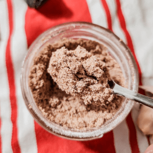 Gluten Free Copycat Old El Paso Taco Seasoning Recipe made in a small mason jar.