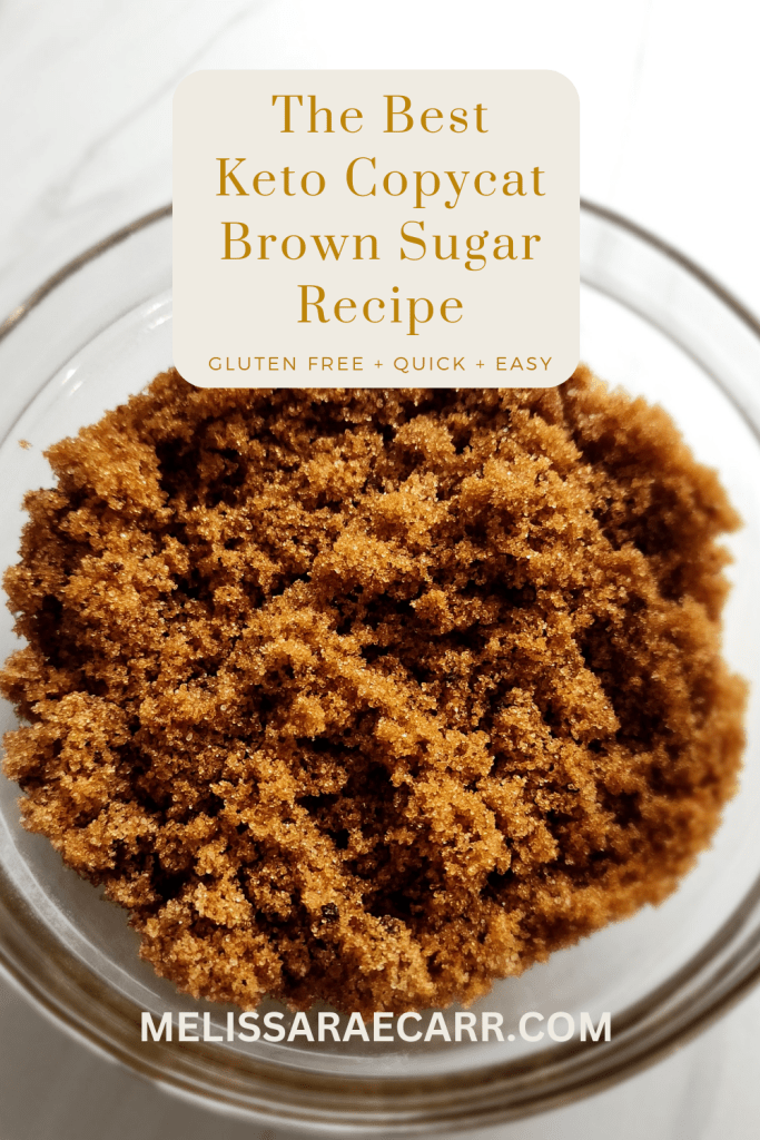 The best keto copycat brown sugar recipe in a bowl.