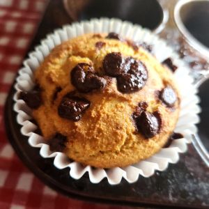 Bakery stop gluten-free keto chocolate chip muffins.