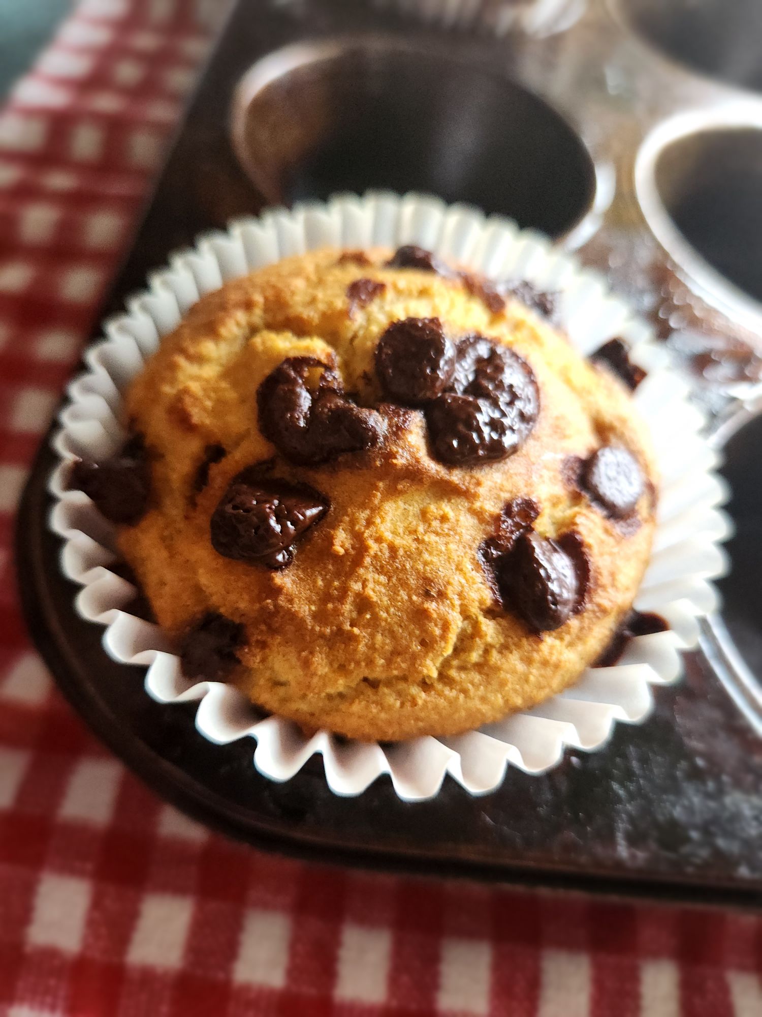 Bakery stop gluten-free keto chocolate chip muffins.