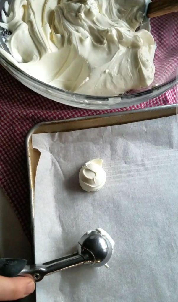 Easy gluten-free no-bake cheesecake bites portion on a pan.