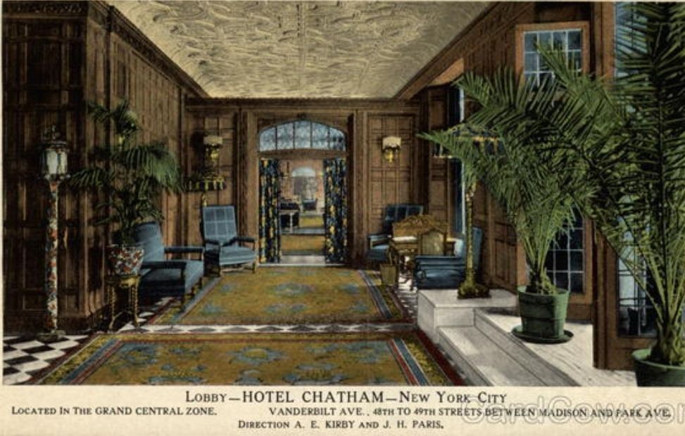 Hotel chatam lobby picture.
