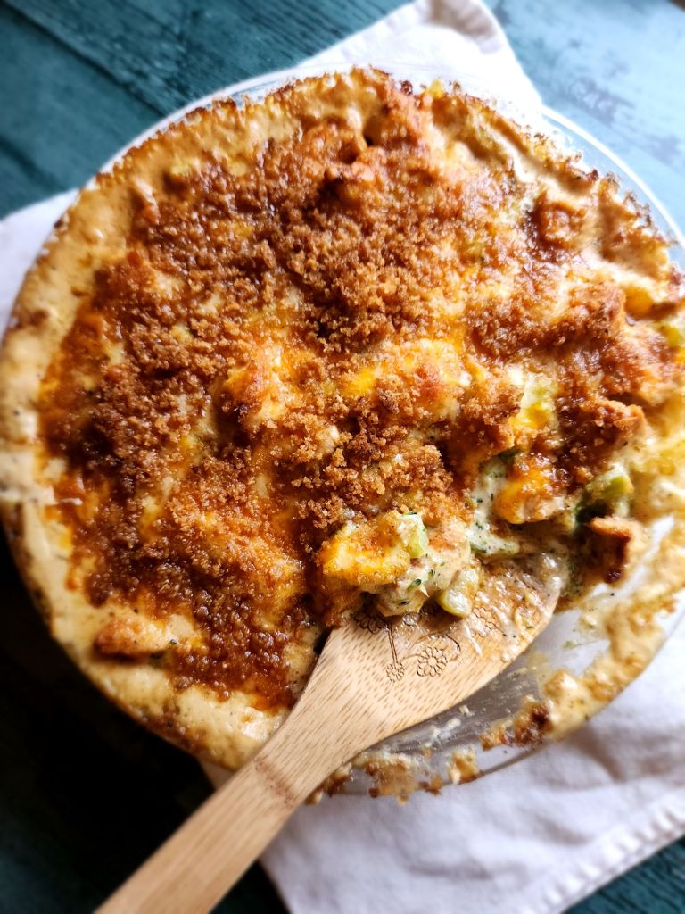 Easy gluten-free chicken Divan casserole recipe.