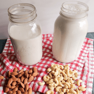 Almond milk versus cashew milk plus easy recipes to make it.