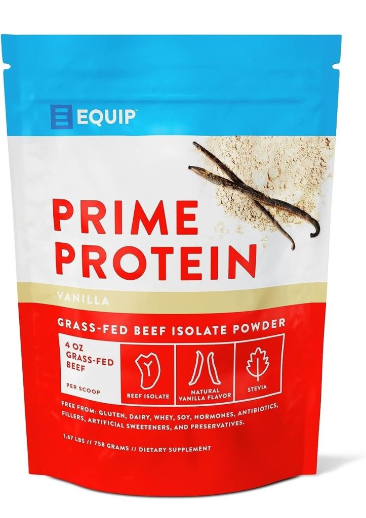 Equip Prime protein powder vanilla.