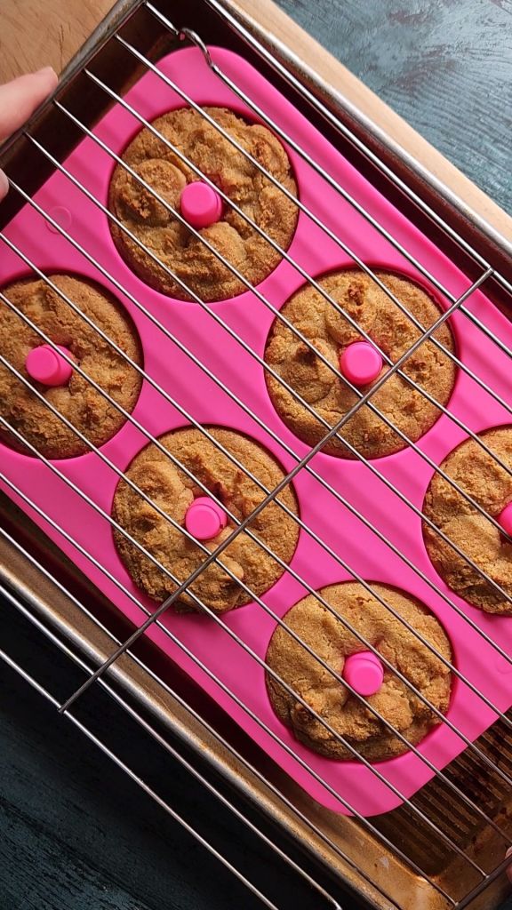 Baked gluten-free Maple Donuts and donut pan.