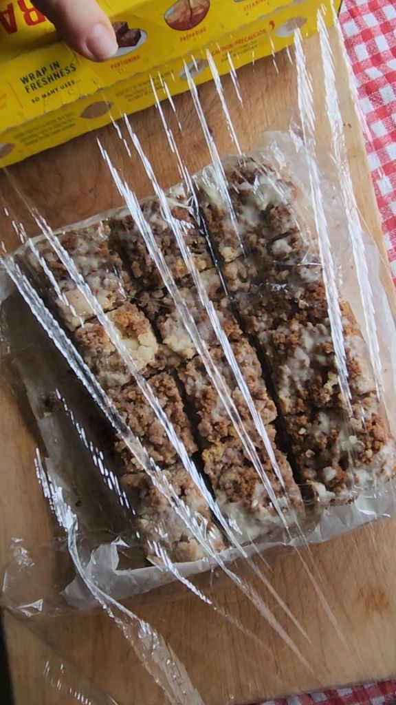 How to freeze a baked gluten-free crumb coffeee cake whole.