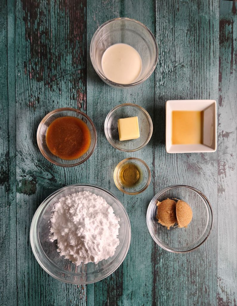 What you need to make gluten-free maple glaze.