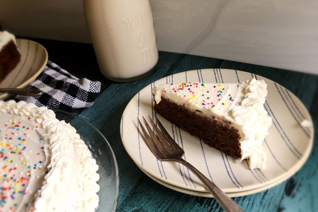 The best dairy free low carb chocolate cake recipe.