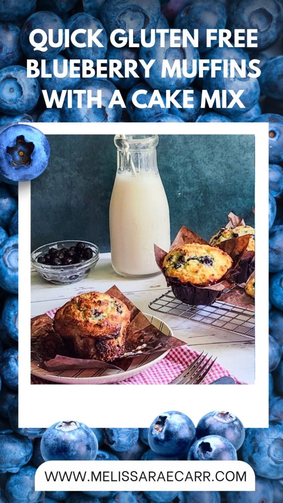 Quick Gluten Free Blueberry Muffins with a Cake Mix.